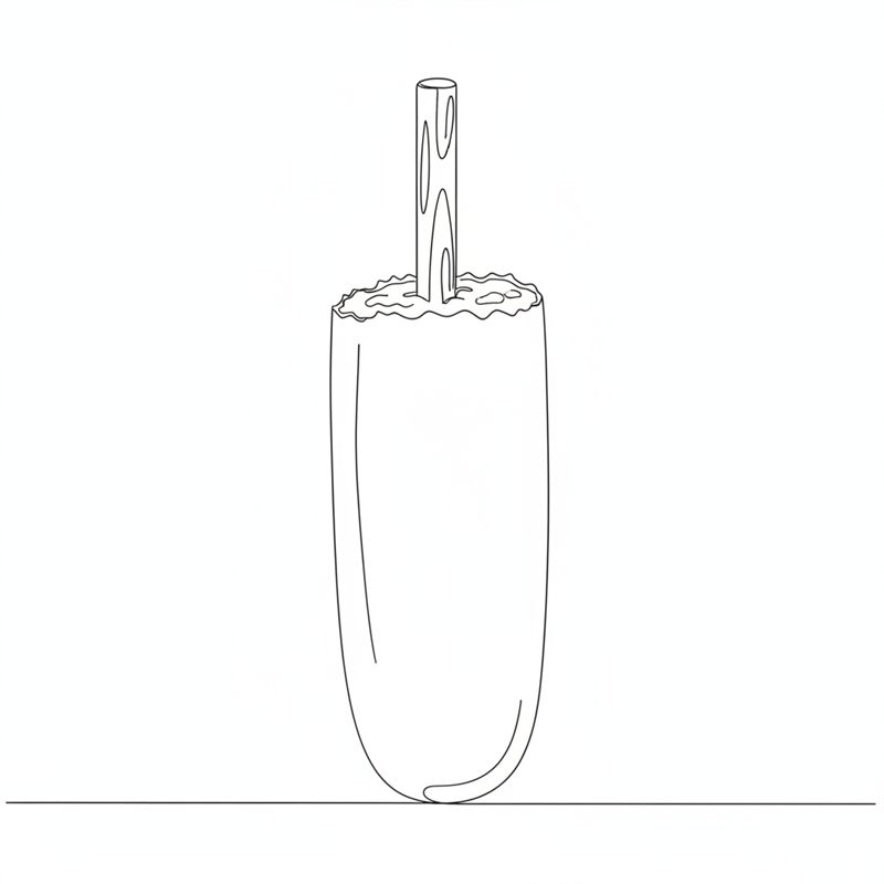 Illustration: ett spett trycks ner i den avskurna änden av ett halvt korvbröd