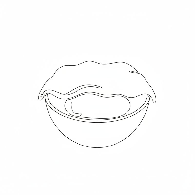 Illustration: en degboll jäser övertäckt under en duk i en bunke